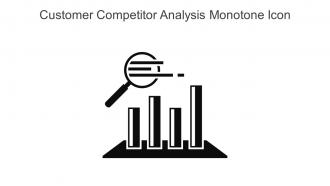 Customer Competitor Analysis Monotone Icon In Powerpoint Pptx Png And Editable Eps Format
