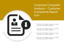 Customer complaint analysis customer complaints report icon