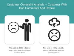 Customer complaint analysis customer with bad comments and review