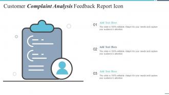 Customer Complaint Analysis Feedback Report Icon