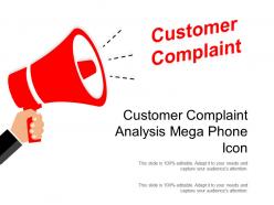 Customer complaint analysis mega phone icon