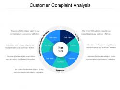 Customer complaint analysis ppt powerpoint presentation styles topics cpb
