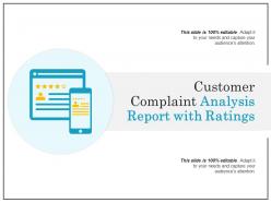 Customer complaint analysis report with ratings