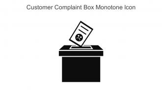 Customer Complaint Box Monotone Icon In Powerpoint Pptx Png And Editable Eps Format