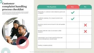 Customer Complaint Handling Process Checklist
