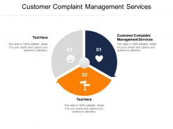 Customer complaint management services ppt powerpoint presentation model graphics cpb