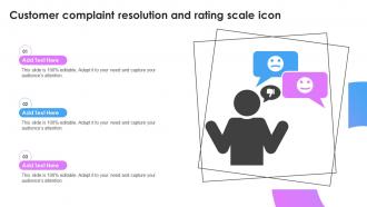 Customer Complaint Resolution And Rating Scale Icon