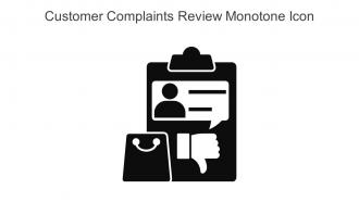 Customer Complaints Review Monotone Icon In Powerpoint Pptx Png And Editable Eps Format