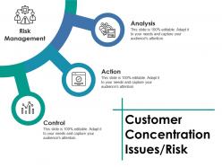 Customer concentration issues risk ppt slides examples