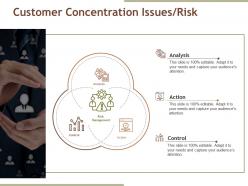 Customer concentration issues risk presentation powerpoint