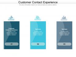 Customer contact experience ppt powerpoint presentation inspiration summary cpb