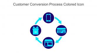 Customer Conversion Process Colored Icon In Powerpoint Pptx Png And Editable Eps Format