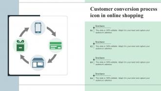 Customer Conversion Process Icon In Online Shopping