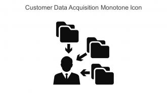Customer Data Acquisition Monotone Icon In Powerpoint Pptx Png And Editable Eps Format