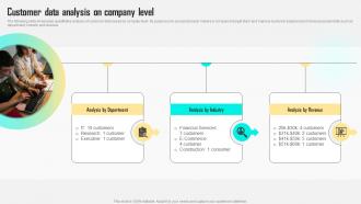 Customer Data Analysis On Company Level Improving Customer Satisfaction By Developing MKT SS V