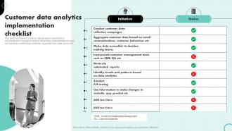 Customer Data Analytics Implementation Checklist