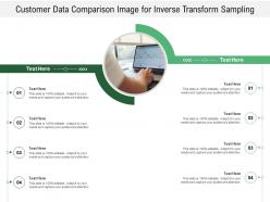 Customer data comparison image for inverse transform sampling infographic template