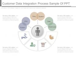 Customer data integration process sample of ppt