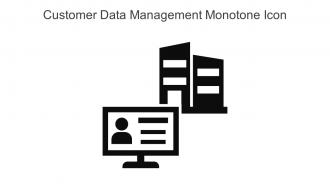 Customer Data Management Monotone Icon In Powerpoint Pptx Png And Editable Eps Format