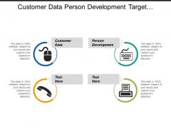 Customer data person development target segment evaluation resources