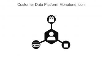 Customer Data Platform Monotone Icon In Powerpoint Pptx Png And Editable Eps Format