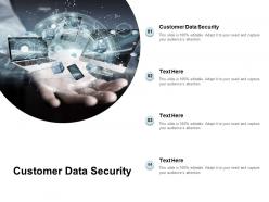 Customer data security ppt powerpoint presentation model objects cpb