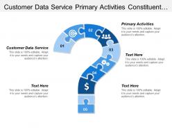Customer data service primary activities constituent support cultivation