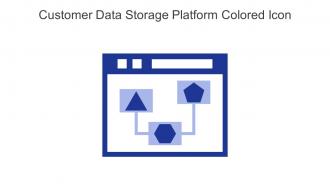 Customer Data Storage Platform Colored Icon In Powerpoint Pptx Png And Editable Eps Format
