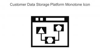 Customer Data Storage Platform Monotone Icon In Powerpoint Pptx Png And Editable Eps Format