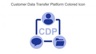Customer Data Transfer Platform Colored Icon In Powerpoint Pptx Png And Editable Eps Format