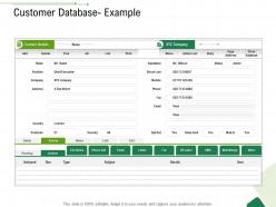 Customer Database Example Client Relationship Management Ppt Infographic Template