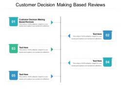 Customer decision making based reviews ppt powerpoint presentation styles slide cpb