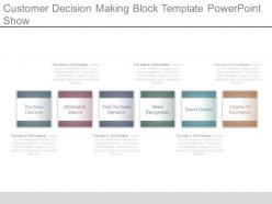 Customer decision making block template powerpoint show