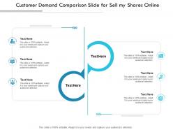 Customer demand comparison slide for sell my shares online infographic template