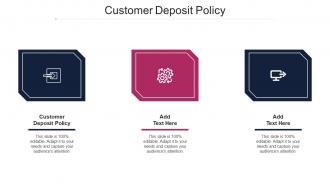 Customer Deposit Policy Ppt Powerpoint Presentation Layouts Show Cpb