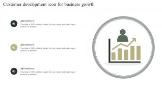 Customer Development Icon For Business Growth