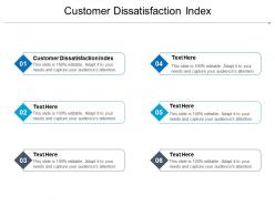 Customer dissatisfaction index ppt powerpoint presentation model slides cpb