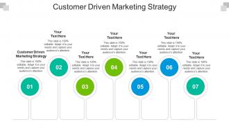 Customer driven marketing strategy ppt powerpoint presentation model cpb