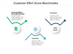 Customer effort score benchmarks ppt powerpoint presentation icon infographic template cpb