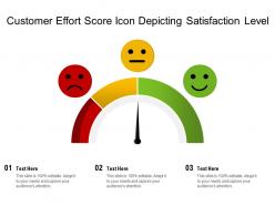 Customer effort score icon depicting satisfaction level