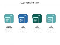 Customer effort score ppt powerpoint presentation deck cpb