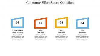 Customer effort score question ppt powerpoint presentation professional example cpb