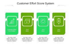 Customer effort score system ppt powerpoint presentation templates cpb