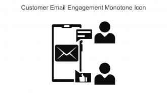 Customer Email Engagement Monotone Icon In Powerpoint Pptx Png And Editable Eps Format