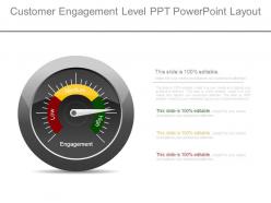 Customer engagement level ppt powerpoint layout