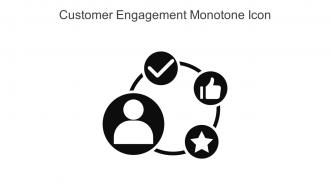 Customer Engagement Monotone Icon In Powerpoint Pptx Png And Editable Eps Format