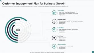 Customer Engagement Plan For Business Growth