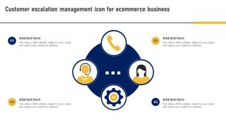 Customer Escalation Management Icon For Ecommerce Business