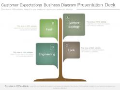 Customer expectations business diagram presentation deck