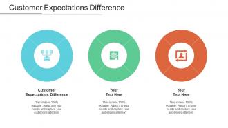 Customer expectations difference ppt powerpoint presentation show example cpb